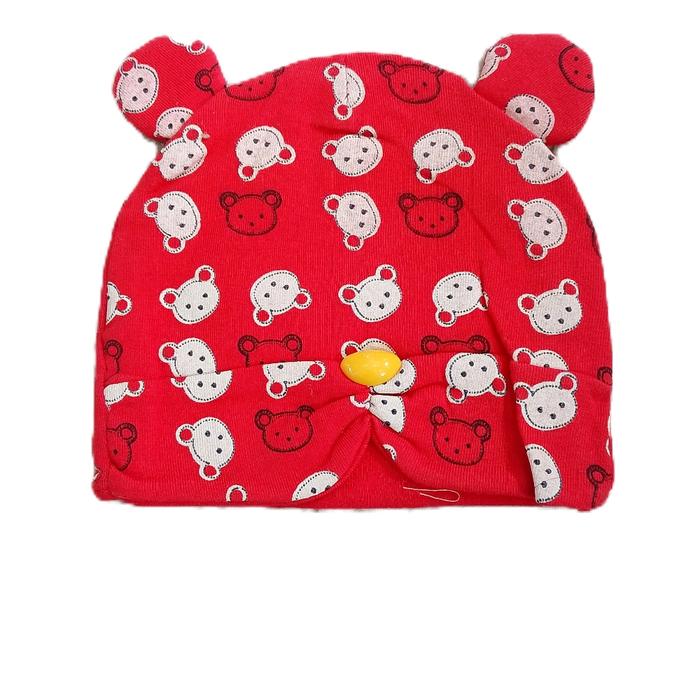 Topi bayi new born motif boneka