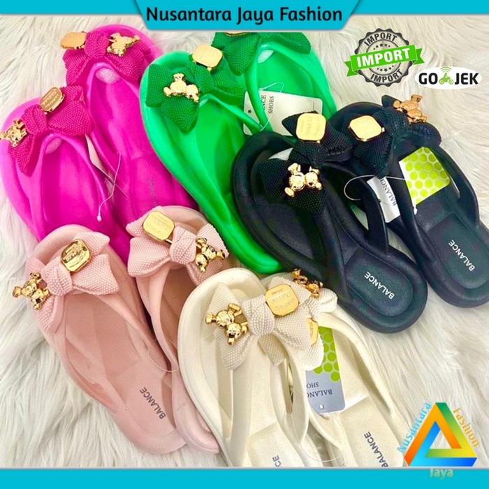 PROMO COD 12.12 Sandal Slop Wanita Terbaru - Sandal Balance 1608 A2 VRLNSN