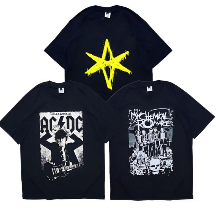 Baju kaos band musik ACDC / kaos distro pria wanita terlaris / original woopie project / kaos metal 