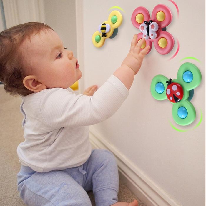 Suction Cup Spinner Toys Spinning Dimple Fidget Toy Window Suction