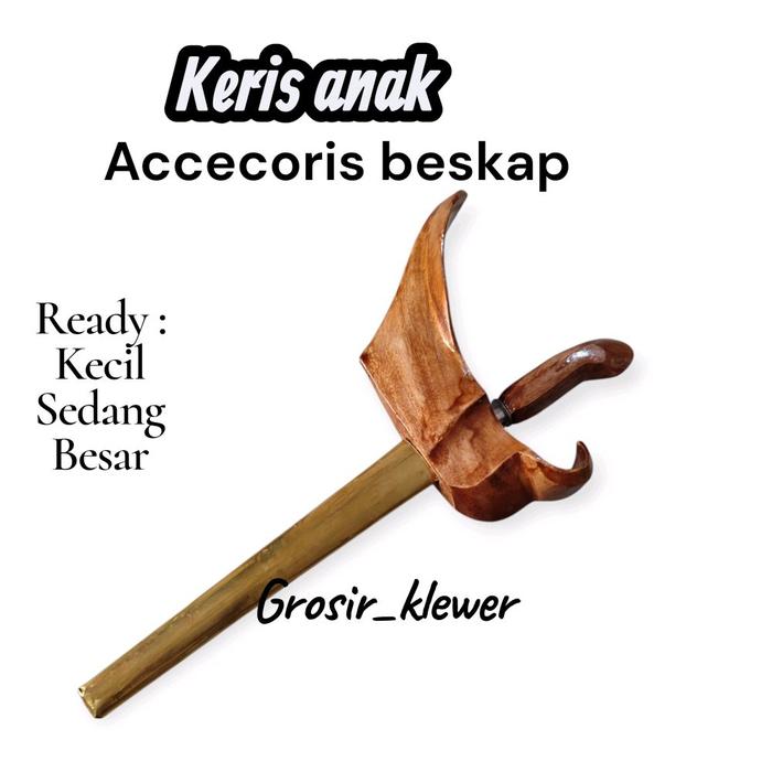 Aceccoris beskap jawa anak - keris mainan anak
