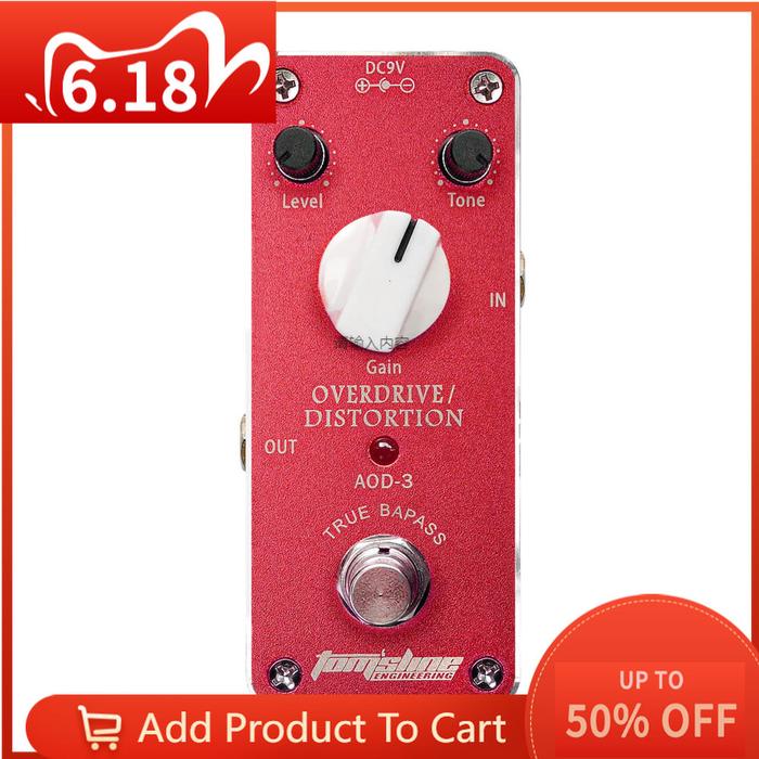 Aroma Guitar Bass Effect Pedal  AOD-3 Overdrive Distortion Effect