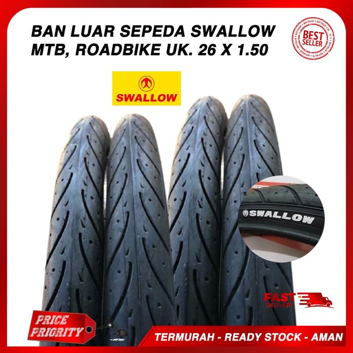Swallow Ban Luar Sepeda MTB 26 x 150 / Ban Luar Swallow 26 x 1.50 Road