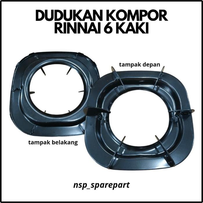 TATAKAN KOMPOR GAS RINNAI PLAT TEBAL 6 KAKI 602 BGX/712 BGX