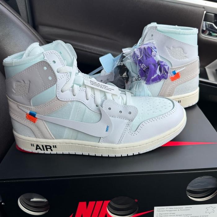 Nike Jordan 1 Off White Alaska ORIGINAL Murah Sneakers