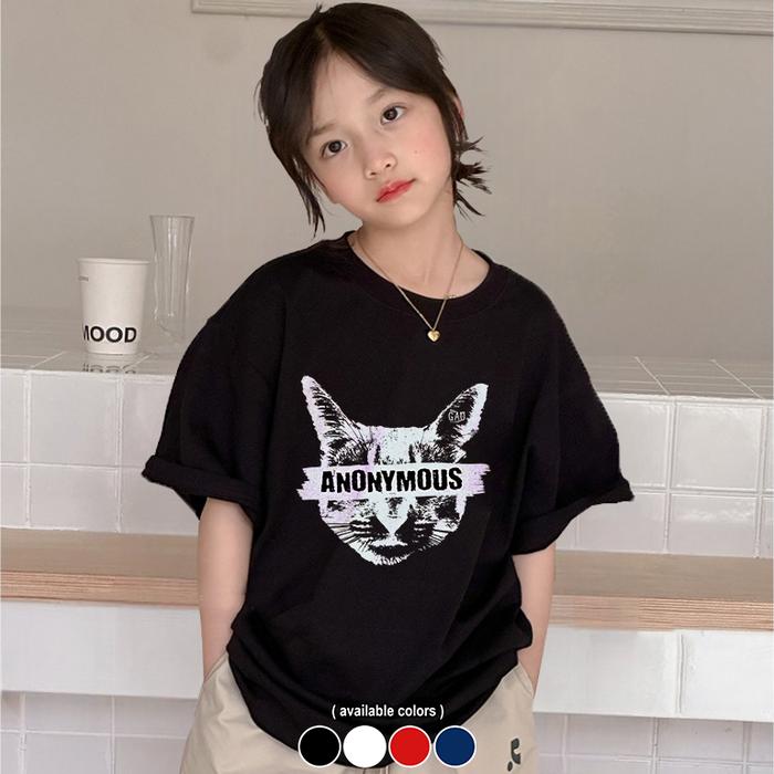Vestito Store Kaos Anak Reguler fit Kaos Anak Perempuan Kaos Distro Anak Motif Skena Anonymous AP 57