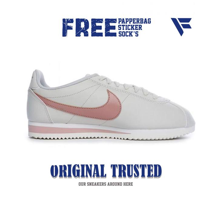 Nike Cortez Classics Leather Light Bone Particle Pink Original