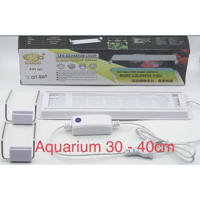 Zebo Coco S-350 W LED Lampu Akuarium Aquarium Aquascape 30cm - 40cm 30 - 40 LED Aquarium Light | SKU