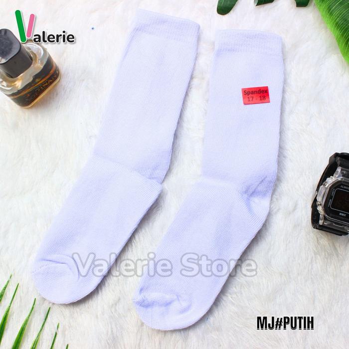 KAOS KAKI SEKOLAH MJ PUTIH POLOS PILIH UKURAN (UNISEX) PEREMPUAN LAKI-LAKI