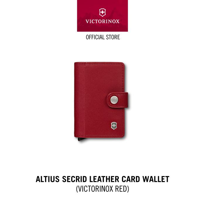 Victorinox Altius Secrid, Dompet Kartu Kulit, Merah Victorinox