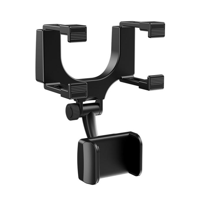 Rear-view Mirror Phone Mount For 4.0-6.5inch Phone Adjustable