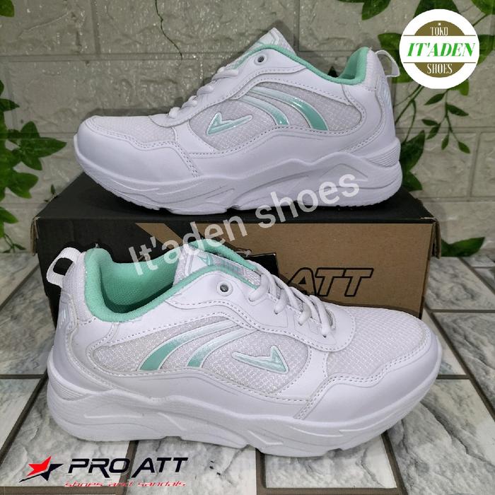 sepatu wanita pro ATT SNR 25 putih hijau Casual Shoes Sneakers