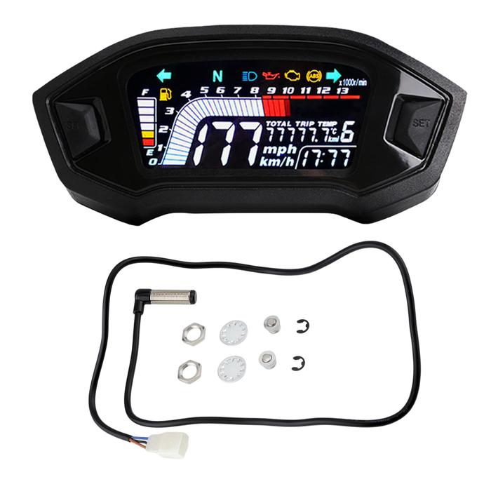 Digital Tachometer LCD Display Motorcycle Tachometer 13RPM Smart RPM
