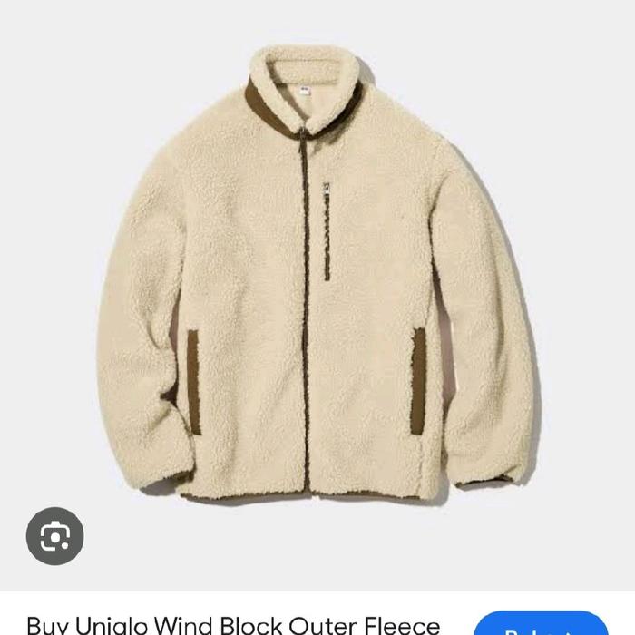 jaket uniqlo sherpa fleece XL