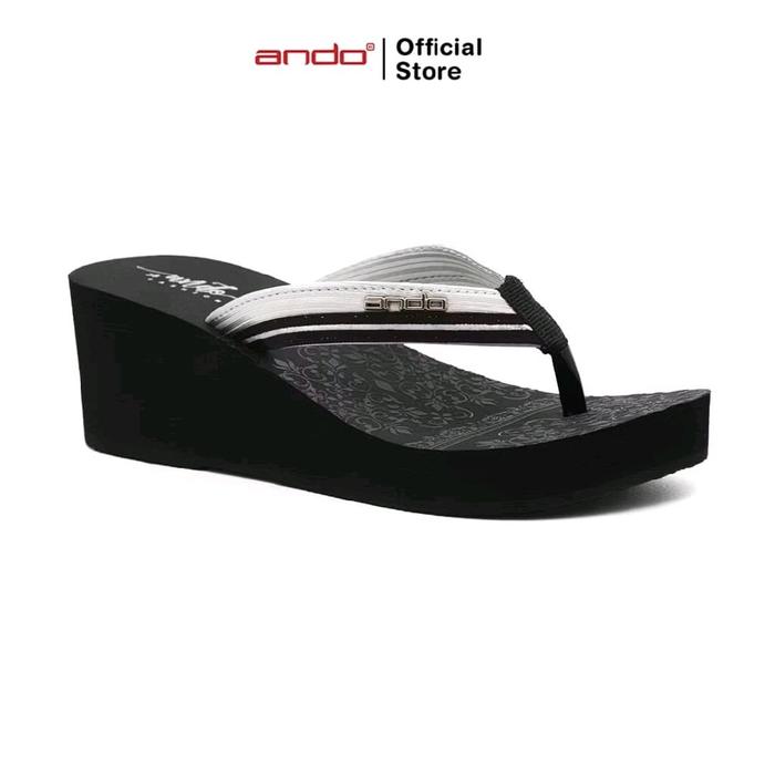 Sendal Wedges Wanita Ando Jennie Model Terbaru - Jepit, Cewek Sandal