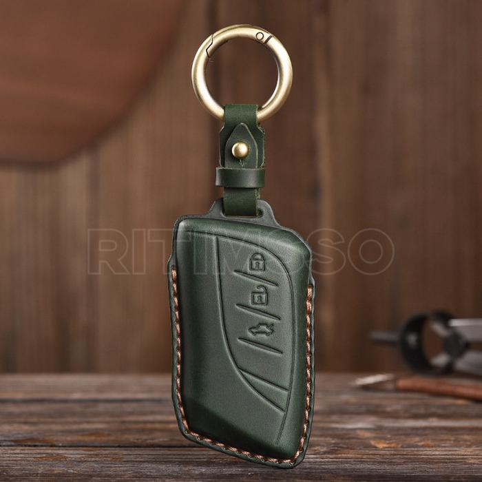 Casing kunci mobil kulit, penutup Fob untuk Lexus NX ES UX US RC LX