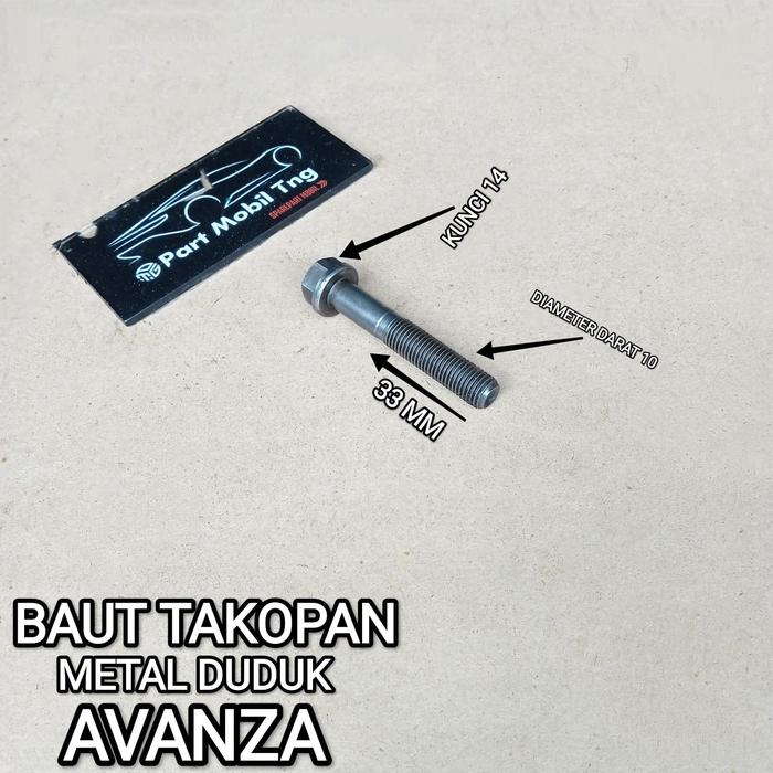 Baut Bolt Takopan Cup Metal Duduk Avanza Xenia Rush Terios Gran Max Luxio Sirion K3 Per Pc