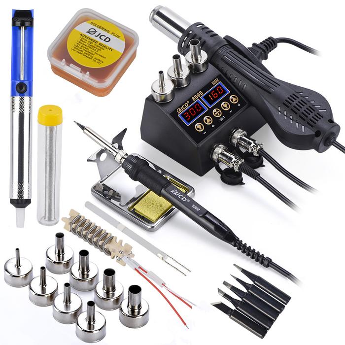 JCD 8898 750W Soldering Station 2 in 1 LCD Digital display Rework