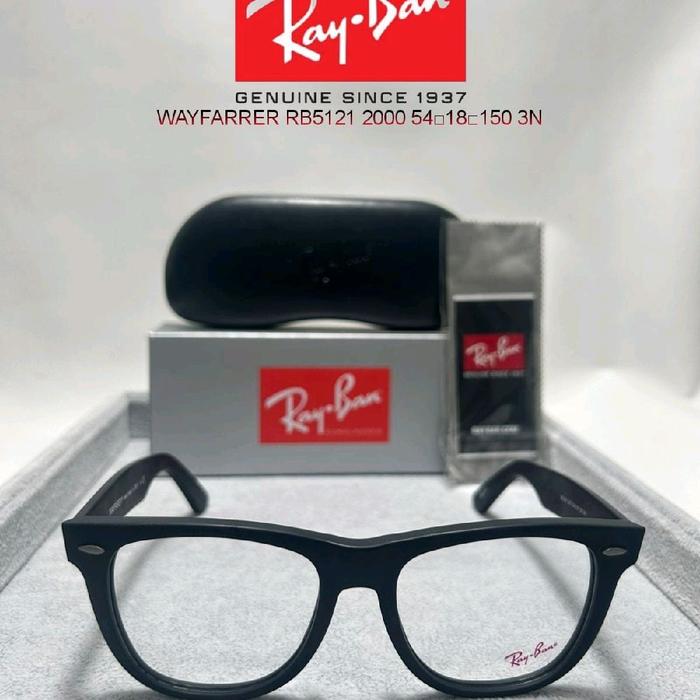 Ray-Ban Kacamata Wayfarer RB5121 2000 54-18-150 3N Asli Sejak 1937 dengan Kualitas Terbaik