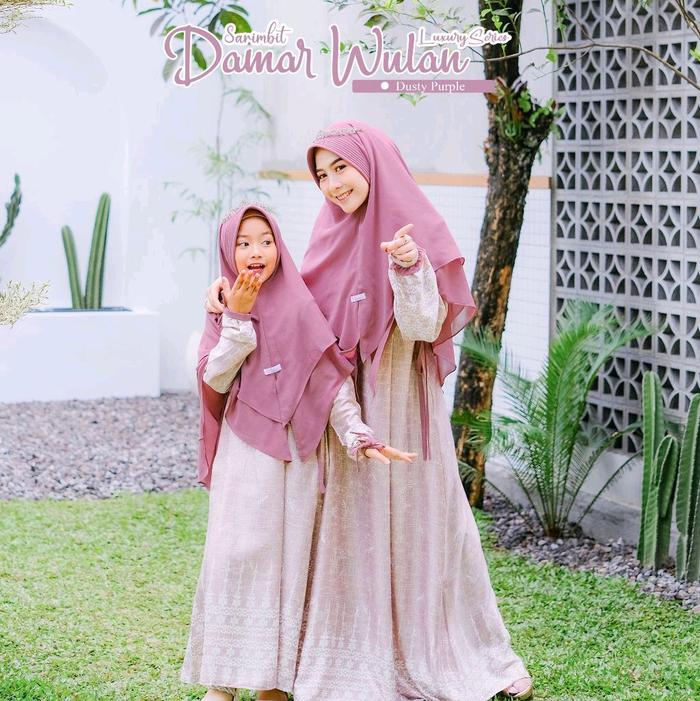 Dilovable.id | SARIMBIT DAMAR WULAN GAMIS MOTIF SILK GAMIS ANAK SARIMBIT LEBARAN BY. MALIHA