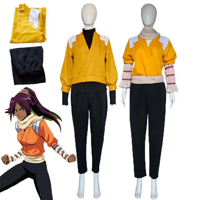 Halloween Costume for Women Shihouin Yoruichi Anime Cosplay Costumes