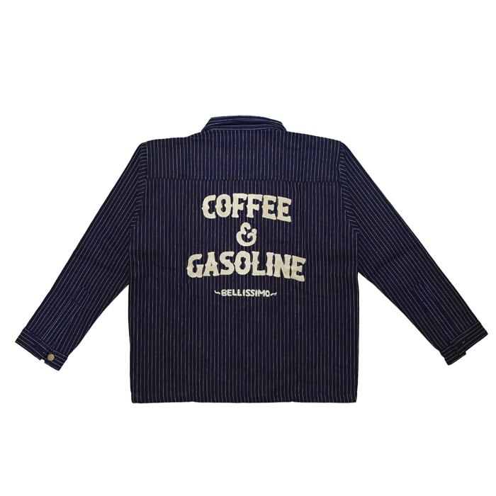BELLISSIMO WABASH DENIM JACKET - COFFEE & GASOLINE / JAKET JEANS WABASH