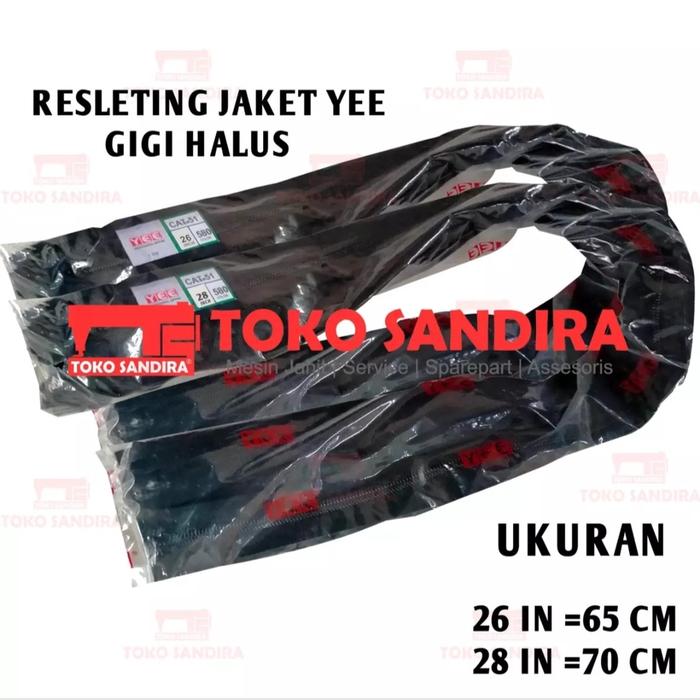 【Special】 12 Pcs Zipper Resleting Jaket YEE Gigi Halus 5 Nilon 26 In Atau 28 In/65Cm Atau 70 Cm/Zipe