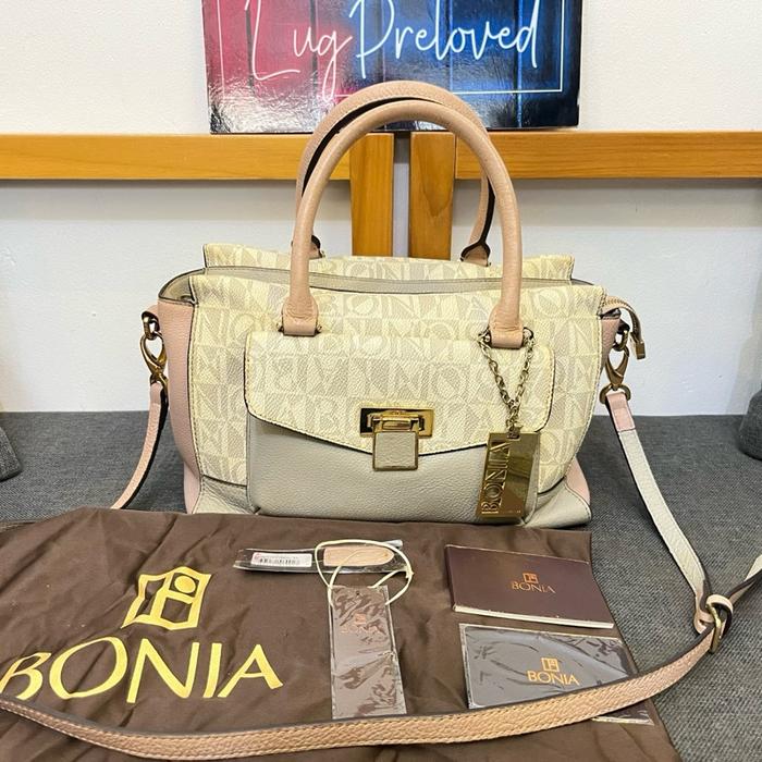 Tas Bonia monogram satchelbag