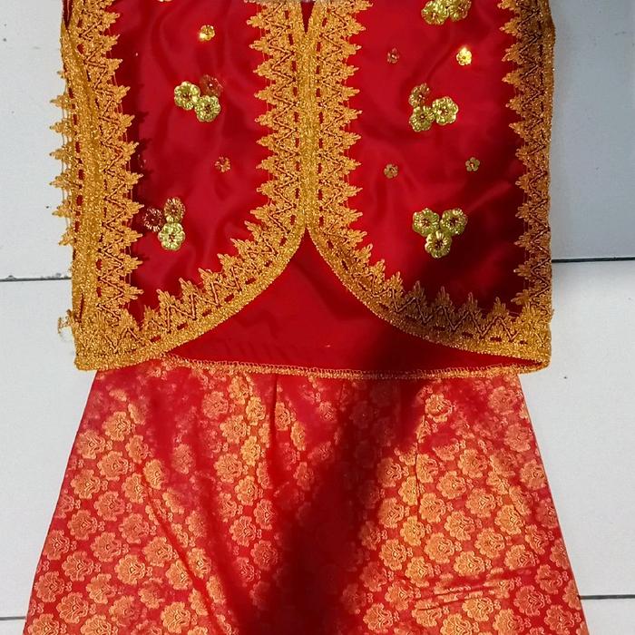 set baju adat Bima anak cewek usia tk