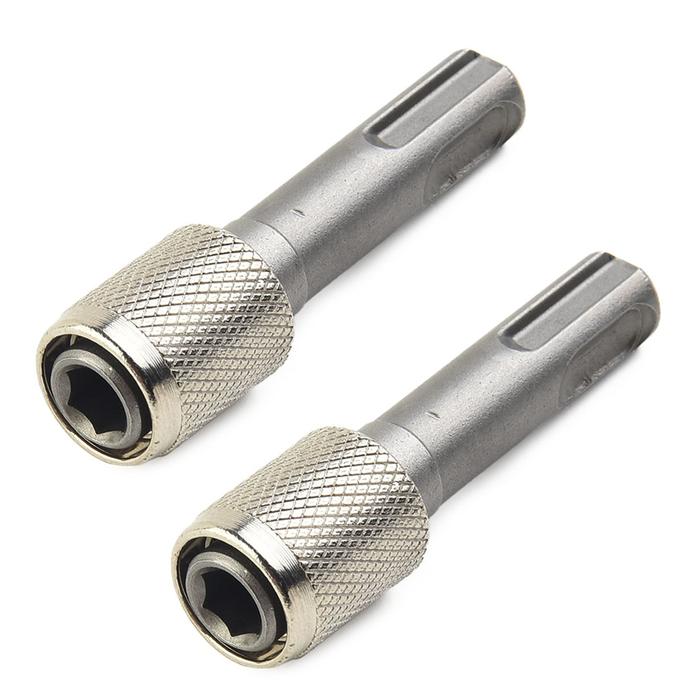 2pcs 1/4 Hex Shank SDS Socket Adapter 1/4 Hex Shank Screwdriver