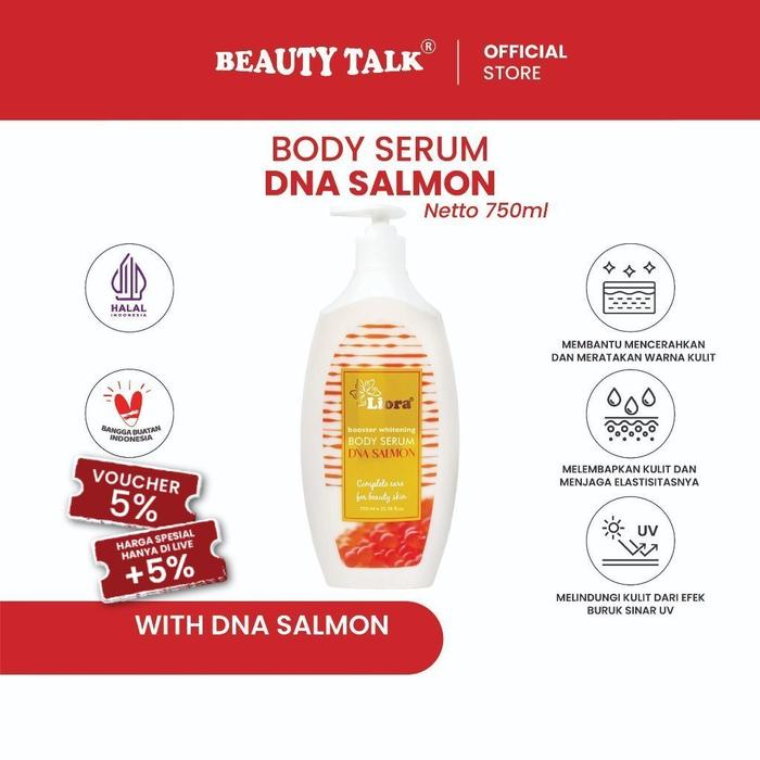 LIORA Booster Whitening Body Serum (DNA Salmon) 750ML