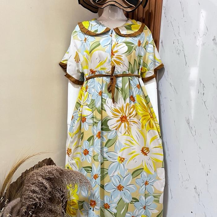 Dress sheza kombi banyak motip  Rayon