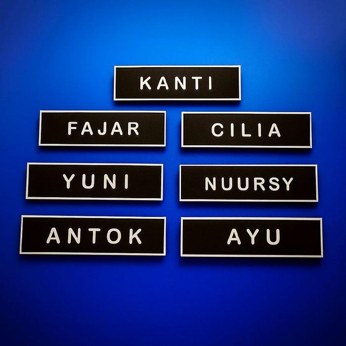Nametage/Nama Dada Grafir Akrilik