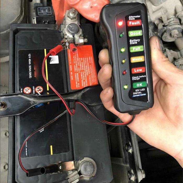12V Car Battery Tester Universal Digital Alternator Battery Tester