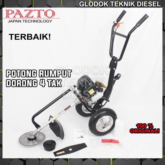 PAZTO Mesin Potong Rumput Dorong 4 Tak Type 435 Bensin Lawn Mower Original