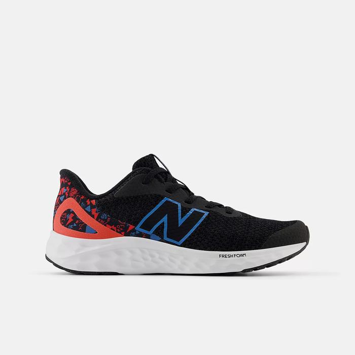Sepatu Sneakers Anak New Balance Fresh Foam Arishi v4 Black with Azure and Blast Red Original GPARIG