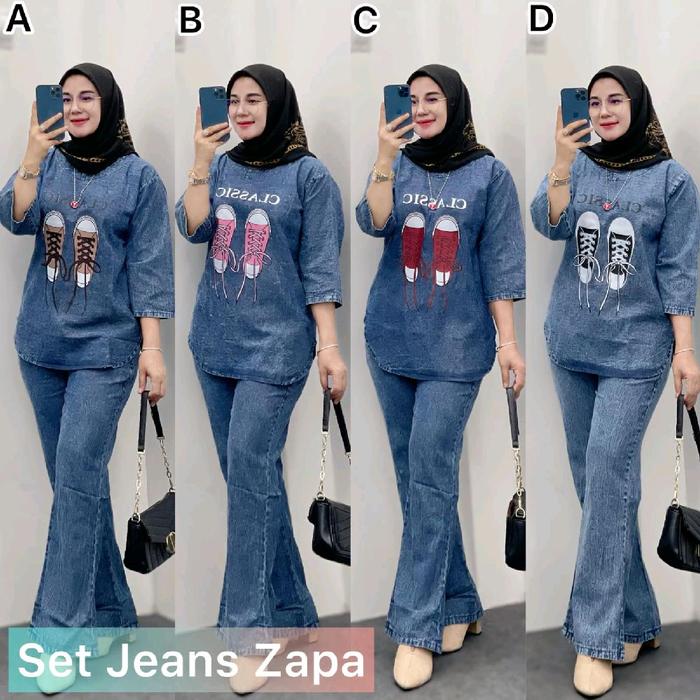 Set Jeans Zapa - Baju Wanita