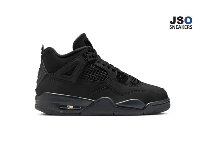 Sepatu Jordan 4 Retro Black Cat (2025)(GS)(SKU : IB4171 010)