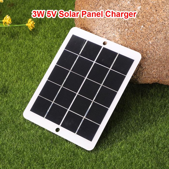 USB Panel Surya Luar Ruangan Portabel USB 5V Panel Pengisi Daya Surya