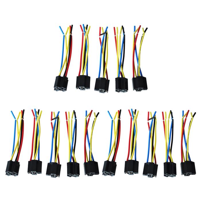 15 Buah 5 Pin Kabel Relay Soket Memanfaatkan Konektor DC 12V untuk