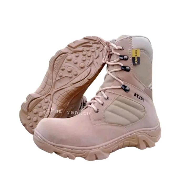 Sepatu pdl AGUMY Sepatu Delta Tinggi Tactical Ujung Besi