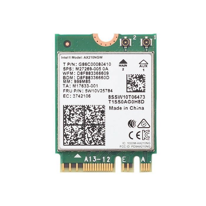 Dual Band Intel AX210 Wireless AX210NGW 2.4Gbps 802.11AX Wireless