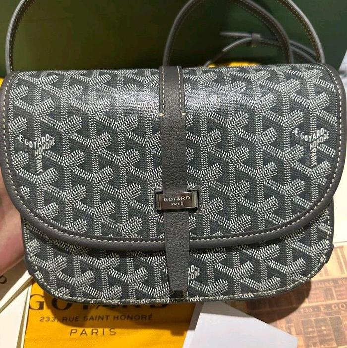 AUTHENTIC GOYARD BELVEDERE GRAY PRELOVED