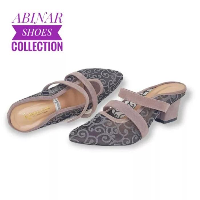 new sandal high heels pesta brukat apollo 5cm sandal brukat  flat wanita hak tahu sandal wedges pest