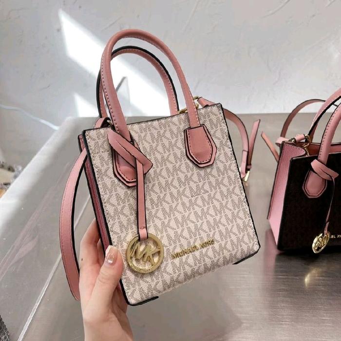 Tas Selempang Mini Nano Petite Mercure Sac Plat Signature MK Shoulder Sling Tote Phone Bag Import