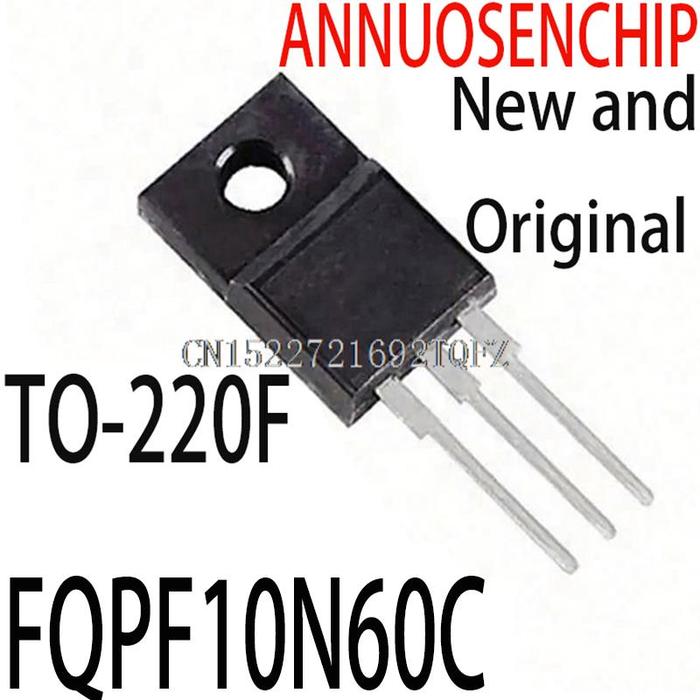 100PCS New and Original FQPF10N60 10N60 TO-220F FQPF10N60C