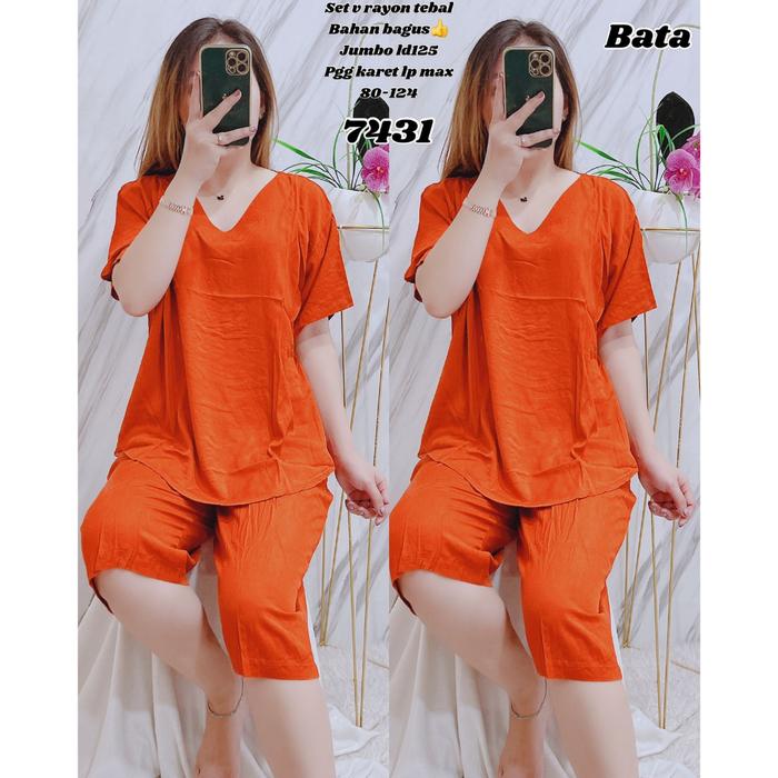 TERBARU SETELAN ANDIN PAJAMAS LENGAN PENDEK PAJAMAS POLOS SETELAN CELANA LENGAN PENDEK SETCEL RA