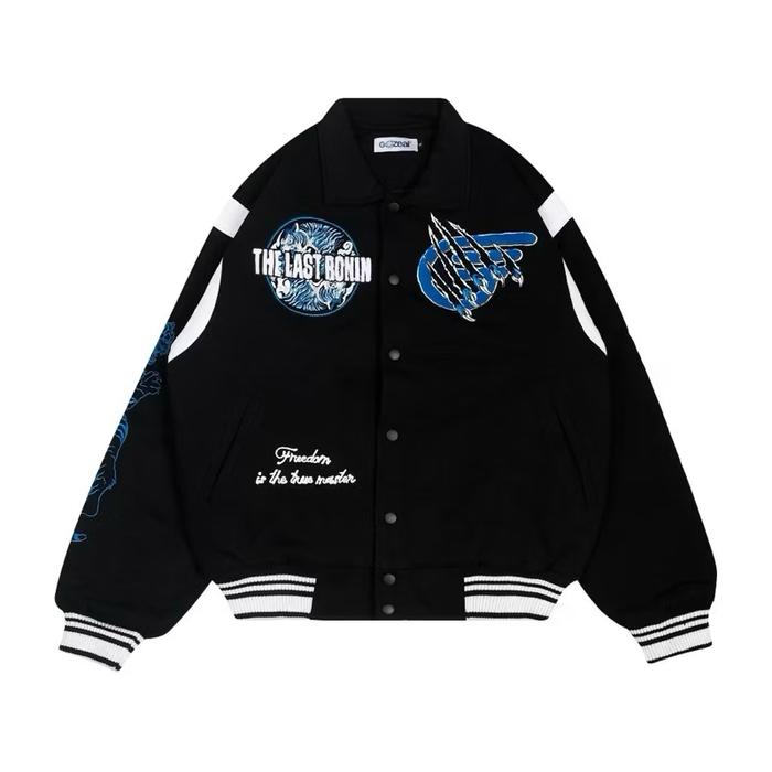 Varsity evos x gozeal jaket gaming oversize S-6XL Fleece Pria Wanita Keren Hoodie Lembut Unisex