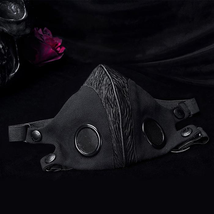 PUNK RAVE Men Women Punk Style Daily Inelasticated Coarse Woven Mask