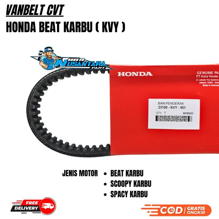 PAKET KVY VANBELT BEAT + ROLLER SET BEAT KARBU / SPACY KARBU / SPACY KARBU
